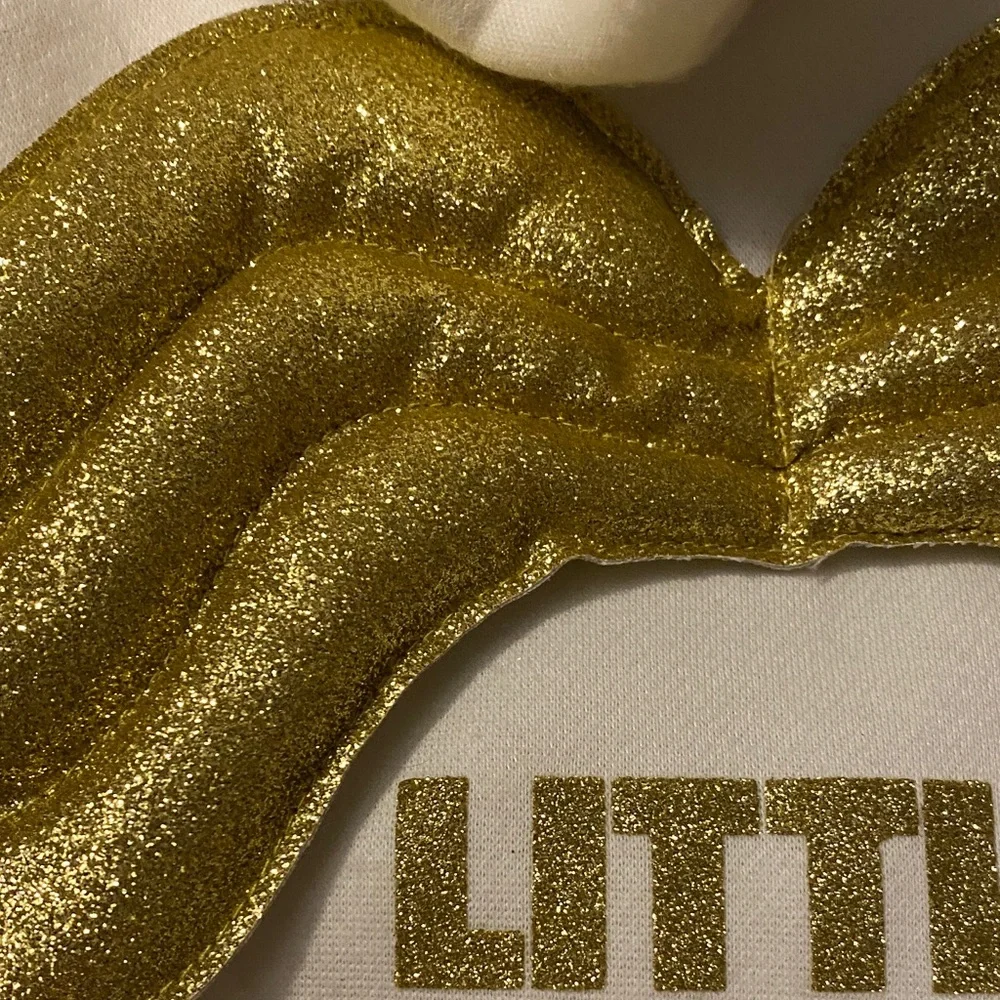 NEW-Little Angel Gold and White dog pet Hoodie